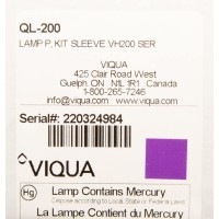 Viqua Ql-200 Lamp And Sleeve Bundle Vh200 System