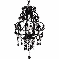 The Elizavetta Noir Chandelier is dramatically designed with a glamorous look for your drawing room It will be the perfect intriguing visual element in the room with striking intricate detailing and black shade