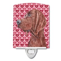 Carolines Treasures Sc9707Cnl Redbone Coonhound Hearts And Love Ceramic Night Light Compact Ulcertified Ideal For Bedroom B