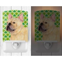 Carolines Treasures Ss4416Cnl French Bulldog St Patricks Day Shamrock Portrait Ceramic Night Light Compact Ulcertified Ide