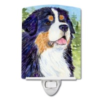 Carolines Treasures Ss8867Cnl Bernese Mountain Dog Ceramic Night Light Compact Ulcertified Ideal For Bedroom Bathroom Nurs