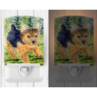 Carolines Treasures Ss8907Cnl Norwich Terrier Ceramic Night Light Compact Ulcertified Ideal For Bedroom Bathroom Nursery