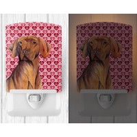 Carolines Treasures Sc9261Cnl Vizsla Hearts Love And Valentines Day Portrait Ceramic Night Light Compact Ulcertified Ideal