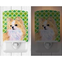 Carolines Treasures Ss4404Cnl Chihuahua St Patricks Day Shamrock Portrait Ceramic Night Light Compact Ulcertified Ideal Fo