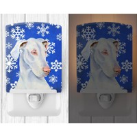 Carolines Treasures Lh9266Cnl Great Dane Winter Snowflakes Holiday Ceramic Night Light Compact Ulcertified Ideal For Bedroom