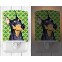 Carolines Treasures Ss4426Cnl Doberman St Patricks Day Shamrock Portrait Ceramic Night Light Compact Ulcertified Ideal For