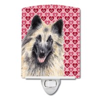 Carolines Treasures Sc9247Cnl Belgian Tervuren Hearts Love And Valentines Day Portrait Ceramic Night Light Compact Ulcertifi