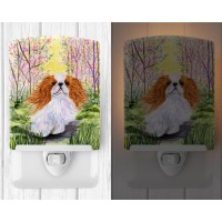 Carolines Treasures Ss8613Cnl English Toy Spaniel Ceramic Night Light Compact Ulcertified Ideal For Bedroom Bathroom Nurse