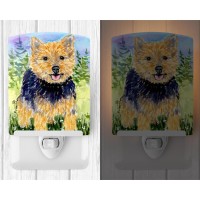 Carolines Treasures Ss8894Cnl Norwich Terrier Ceramic Night Light Compact Ulcertified Ideal For Bedroom Bathroom Nursery