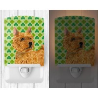 Carolines Treasures Ss4430Cnl Norwich Terrier St Patricks Day Shamrock Portrait Ceramic Night Light Compact Ulcertified Id