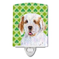 Carolines Treasures Ss4431Cnl Clumber Spaniel St Patricks Day Shamrock Portrait Ceramic Night Light Compact Ulcertified Id