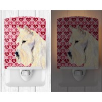 Carolines Treasures Ss4530Cnl Scottish Terrier Hearts Love Valentines Day Portrait Ceramic Night Light Compact Ulcertified