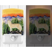 Carolines Treasures Ss8285Cnl Siberian Husky Ceramic Night Light Compact Ulcertified Ideal For Bedroom Bathroom Nursery H