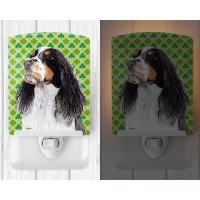 Carolines Treasures Sc9281Cnl Springer Spaniel St Patricks Day Shamrock Portrait Ceramic Night Light Compact Ulcertified I