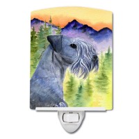 Carolines Treasures Ss8232Cnl Cesky Terrier Ceramic Night Light Compact Ulcertified Ideal For Bedroom Bathroom Nursery Ha