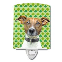 Carolines Treasures Kj1197Cnl St Patricks Day Shamrock Jack Russell Terrier Ceramic Night Light Compact Ulcertified Ideal