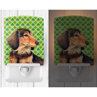 Carolines Treasures Lh9211Cnl Dachshund St Patricks Day Shamrock Portrait Ceramic Night Light Compact Ulcertified Ideal Fo