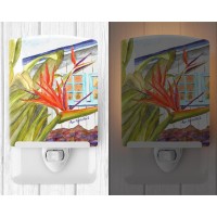 Carolines Treasures Rdr2005Cnl Flower Bird Of Paradise Ceramic Night Light Compact Ulcertified Ideal For Bedroom Bathroom