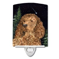 Carolines Treasures Ss8510Cnl American Water Spaniel Ceramic Night Light Compact Ulcertified Ideal For Bedroom Bathroom Nu