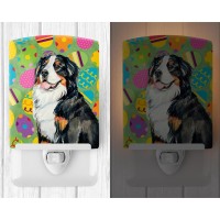 Carolines Treasures Lh9424Cnl Bernese Mountain Dog Easter Eggtravaganza Ceramic Night Light Compact Ulcertified Ideal For Be