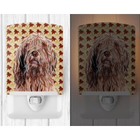 Carolines Treasures Sc9685Cnl Otterhound Fall Leaves Ceramic Night Light Compact Ulcertified Ideal For Bedroom Bathroom Nu