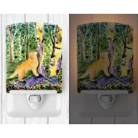 Carolines Treasures Ss8887Cnl Golden Retriever Ceramic Night Light Compact Ulcertified Ideal For Bedroom Bathroom Nursery