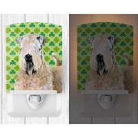 Carolines Treasures Ss4424Cnl Wheaten Terrier Soft Coated St Patricks Day Shamrock Ceramic Night Light Compact Ulcertified