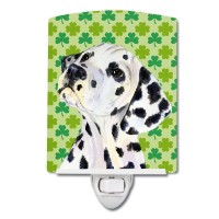 Carolines Treasures Ss4423Cnl Dalmatian St Patricks Day Shamrock Portrait Ceramic Night Light Compact Ulcertified Ideal Fo