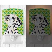 Carolines Treasures Ss4423Cnl Dalmatian St Patricks Day Shamrock Portrait Ceramic Night Light Compact Ulcertified Ideal Fo