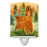 Carolines Treasures Ss8625Cnl Irish Setter Ceramic Night Light Compact Ulcertified Ideal For Bedroom Bathroom Nursery Hal