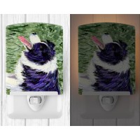 Carolines Treasures Ss8843Cnl Border Collie Ceramic Night Light Compact Ulcertified Ideal For Bedroom Bathroom Nursery Ha