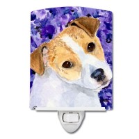 Carolines Treasures Ss8740Cnl Jack Russell Terrier Ceramic Night Light Compact Ulcertified Ideal For Bedroom Bathroom Nurs