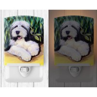 Carolines Treasures Ss1038Cnl Bearded Collie Ceramic Night Light Compact Ulcertified Ideal For Bedroom Bathroom Nursery H