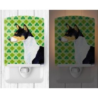 Carolines Treasures Ss4445Cnl Basenji St Patricks Day Shamrock Portrait Ceramic Night Light Compact Ulcertified Ideal For