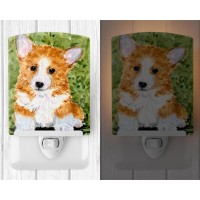 Carolines Treasures Ss8710Cnl Corgi Ceramic Night Light Compact Ulcertified Ideal For Bedroom Bathroom Nursery Hallway K