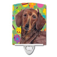 Carolines Treasures Sc9448Cnl Dachshund Easter Eggtravaganza Ceramic Night Light Compact Ulcertified Ideal For Bedroom Bath