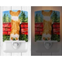 Carolines Treasures Ss8870Cnl Corgi Ceramic Night Light Compact Ulcertified Ideal For Bedroom Bathroom Nursery Hallway K