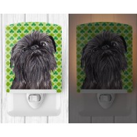 Carolines Treasures Sc9573Cnl Brussels Griffon Lucky Shamrock St Patricks Day Ceramic Night Light Compact Ulcertified Idea