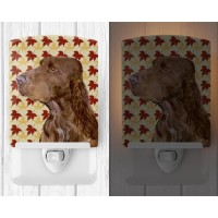 Carolines Treasures Ss4331Cnl Field Spaniel Fall Leaves Portrait Ceramic Night Light Compact Ulcertified Ideal For Bedroom