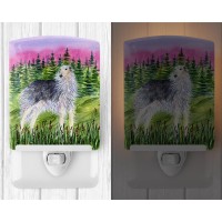 Carolines Treasures Ss8227Cnl Borzoi Ceramic Night Light Compact Ulcertified Ideal For Bedroom Bathroom Nursery Hallway