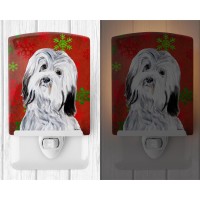 Carolines Treasures Sc9761Cnl Havanese Red Snowflakes Holiday Ceramic Night Light Compact Ulcertified Ideal For Bedroom Bat