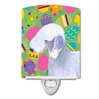 Carolines Treasures Ss4828Cnl Bedlington Terrier Easter Eggtravaganza Ceramic Night Light Compact Ulcertified Ideal For Bedr