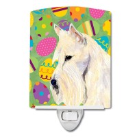 Carolines Treasures Ss4875Cnl Scottish Terrier Easter Eggtravaganza Ceramic Night Light Compact Ulcertified Ideal For Bedroo