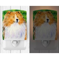 Carolines Treasures Ss1003Cnl Sheltie Ceramic Night Light Compact Ulcertified Ideal For Bedroom Bathroom Nursery Hallway