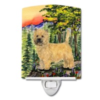 Carolines Treasures Ss8229Cnl Cairn Terrier Ceramic Night Light Compact Ulcertified Ideal For Bedroom Bathroom Nursery Ha