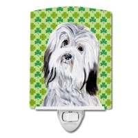 Carolines Treasures Sc9737Cnl Havanese Lucky Shamrock St Patricks Day Ceramic Night Light Compact Ulcertified Ideal For Be