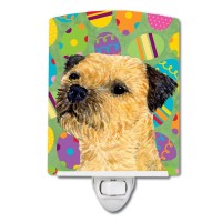 Carolines Treasures Lh9413Cnl Border Terrier Easter Eggtravaganza Ceramic Night Light Compact Ulcertified Ideal For Bedroom