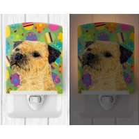 Carolines Treasures Lh9413Cnl Border Terrier Easter Eggtravaganza Ceramic Night Light Compact Ulcertified Ideal For Bedroom