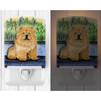 Carolines Treasures Ss7002Cnl Chow Chow Ceramic Night Light Compact Ulcertified Ideal For Bedroom Bathroom Nursery Hallwa