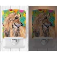 Carolines Treasures Sc9500Cnl Afghan Hound Easter Eggtravaganza Ceramic Night Light Compact Ulcertified Ideal For Bedroom B